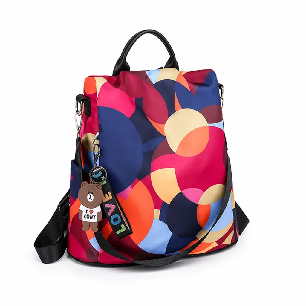 Backpack Anti-Theft Back-Opening Waterproof Oxford