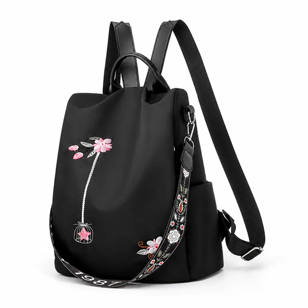Backpack Anti-Theft Back-Opening Waterproof Oxford