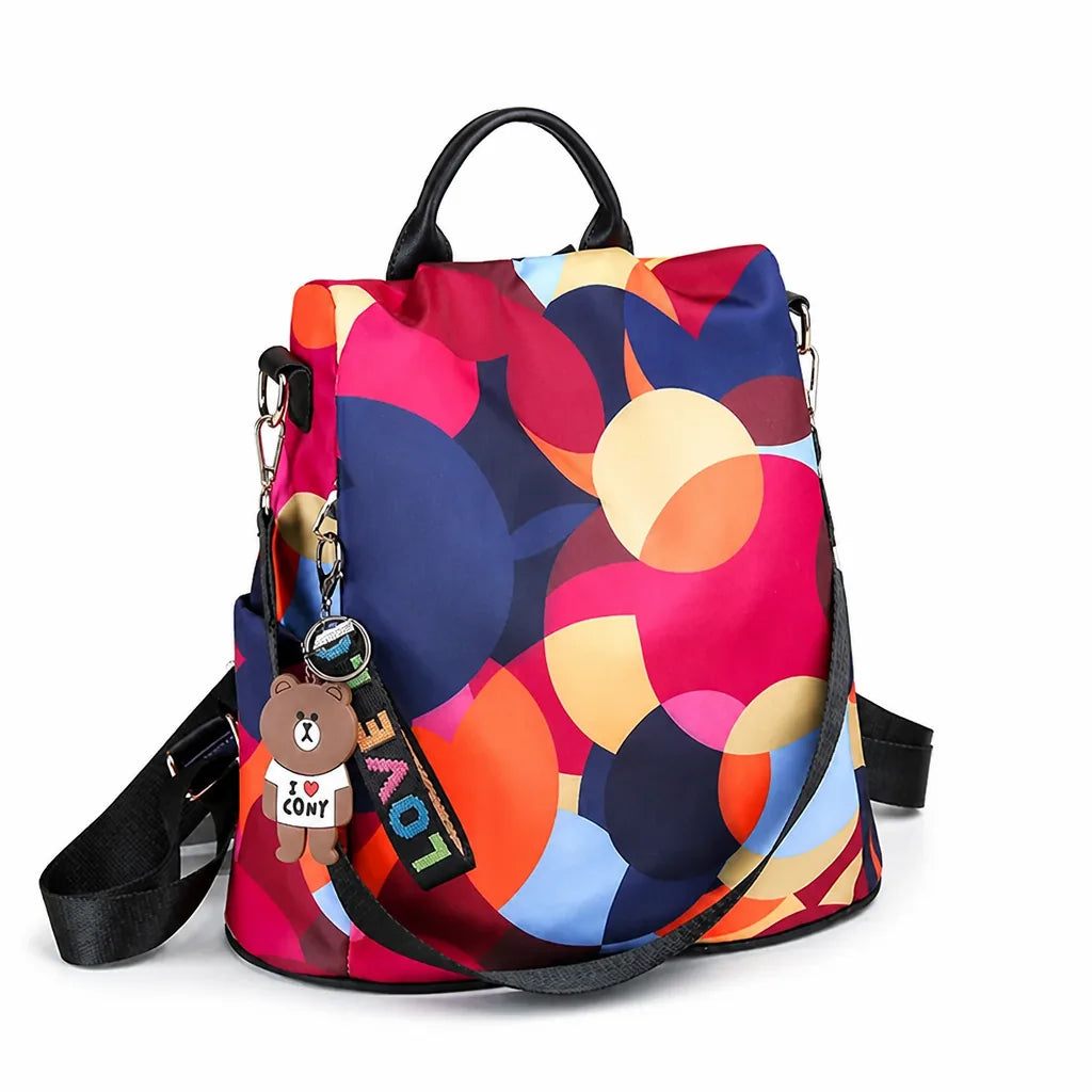 Backpack Anti-Theft Back-Opening Waterproof Oxford