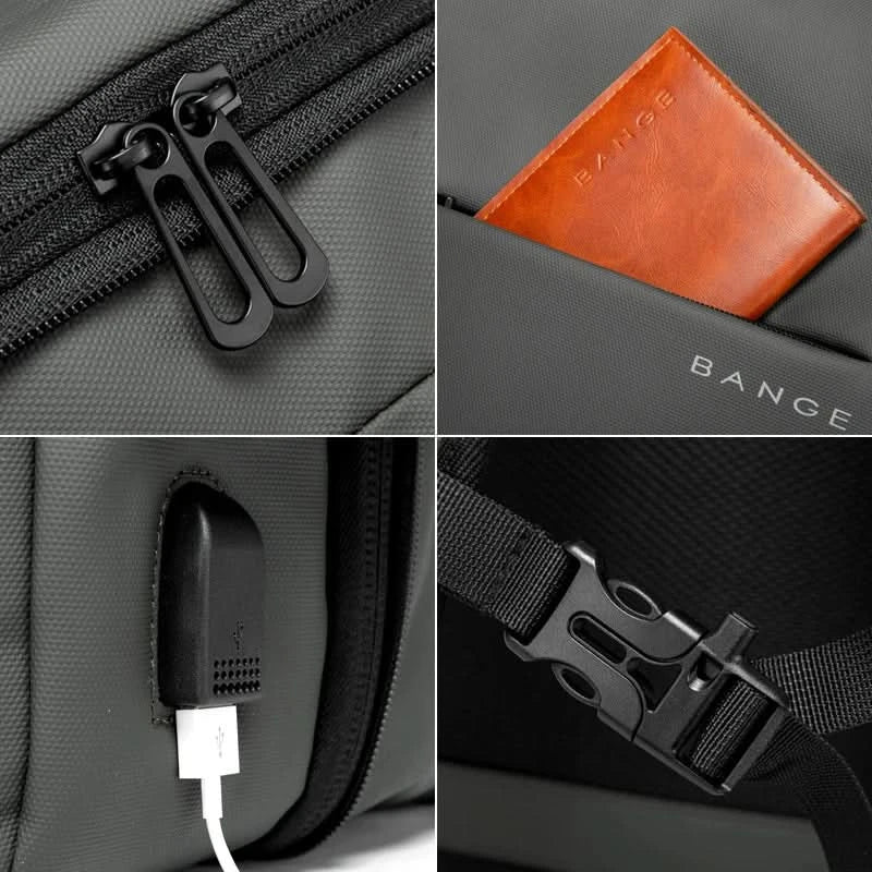 Backpack Expandable Water-Repellent Fits 17.3-Inch Laptop