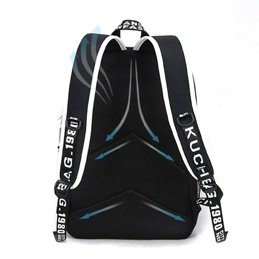 Backpack LED Accents USB Charging Port Multiple Compartments