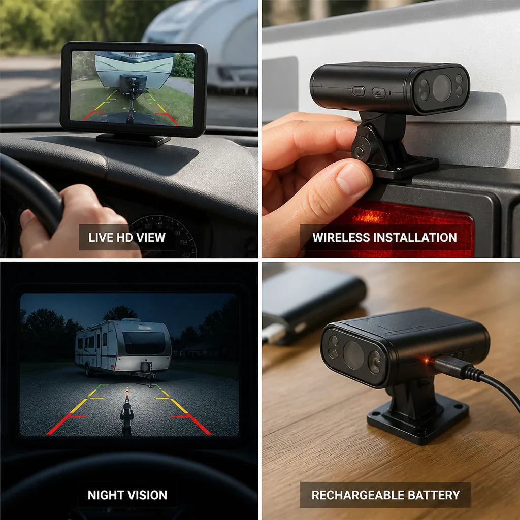 Backup Camera Wireless 150° HD Night Vision
