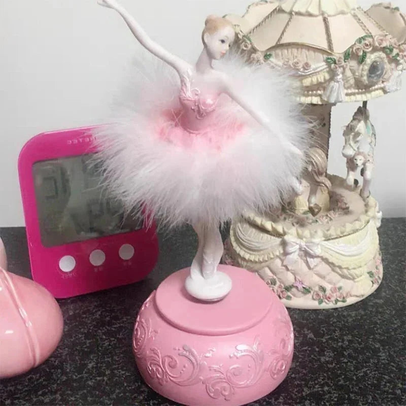 Ballerina Music Box Rotating Manual Wind-Up
