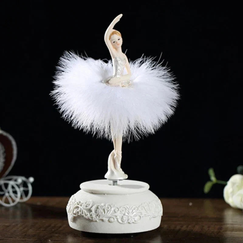Ballerina Music Box Rotating Manual Wind-Up