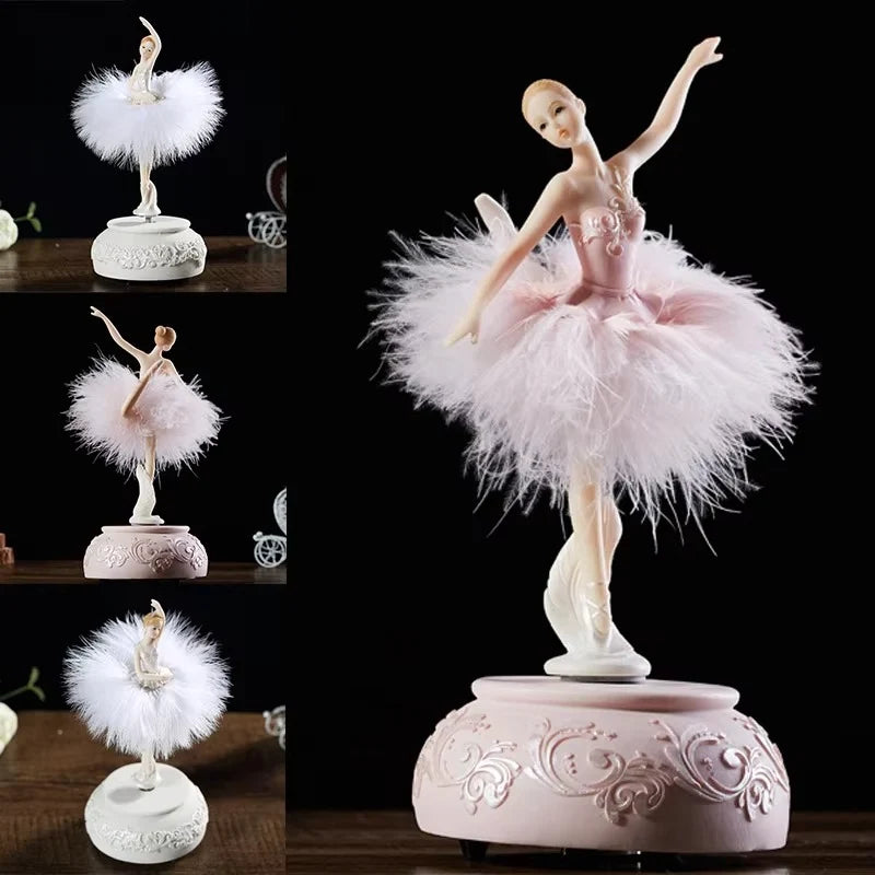 Ballerina Music Box Wind-Up Spinning Classical Melody