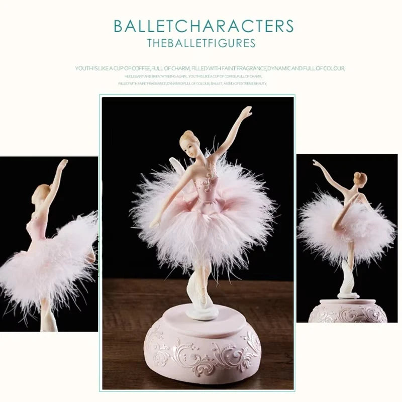 Ballerina Music Box Wind-Up Spinning Classical Melody