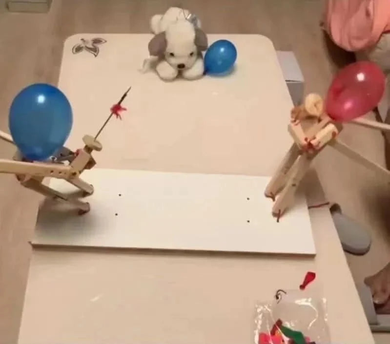 Balloon Duel Game Set Bamboo Swords & Cannons