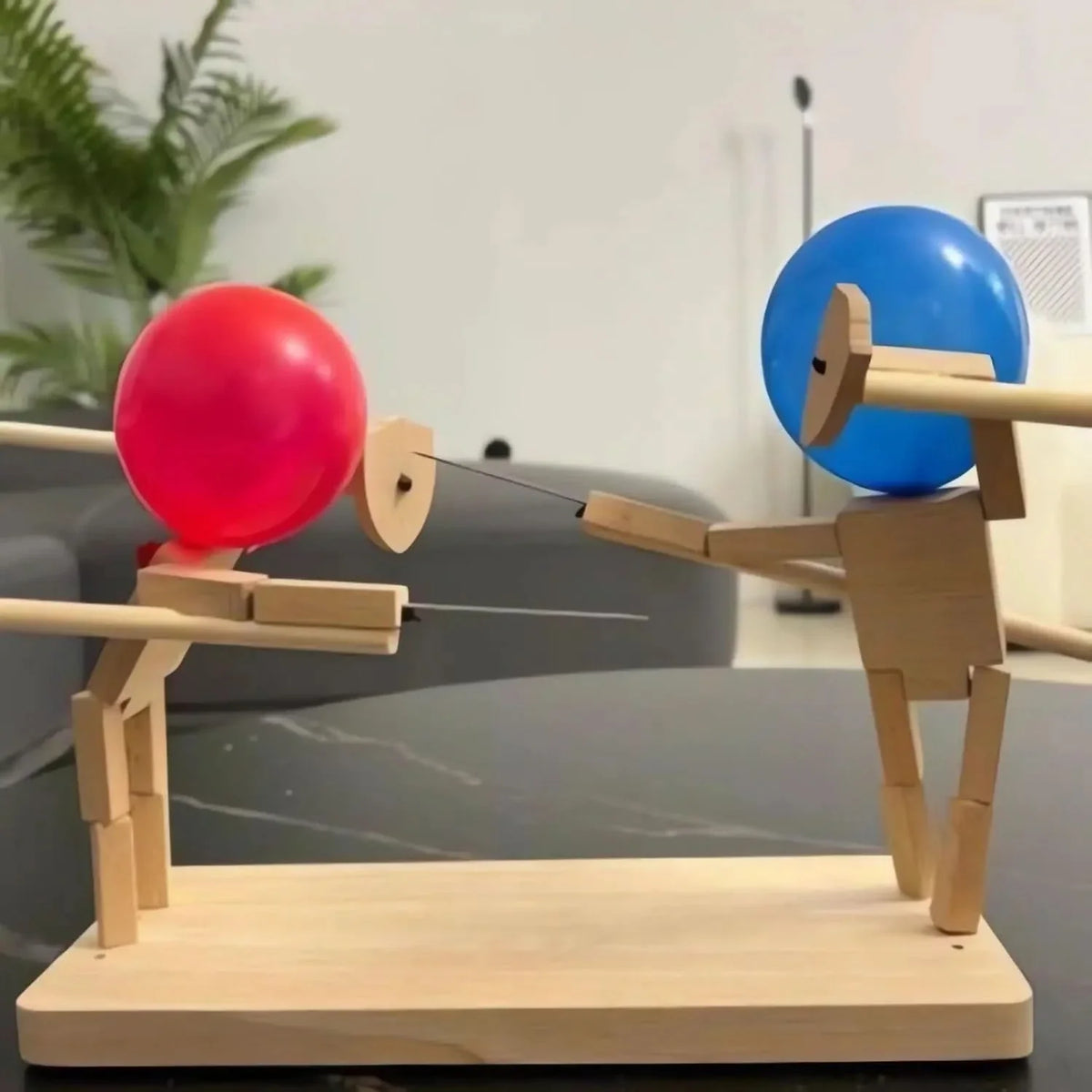Balloon Duel Game Set Bamboo Swords & Cannons