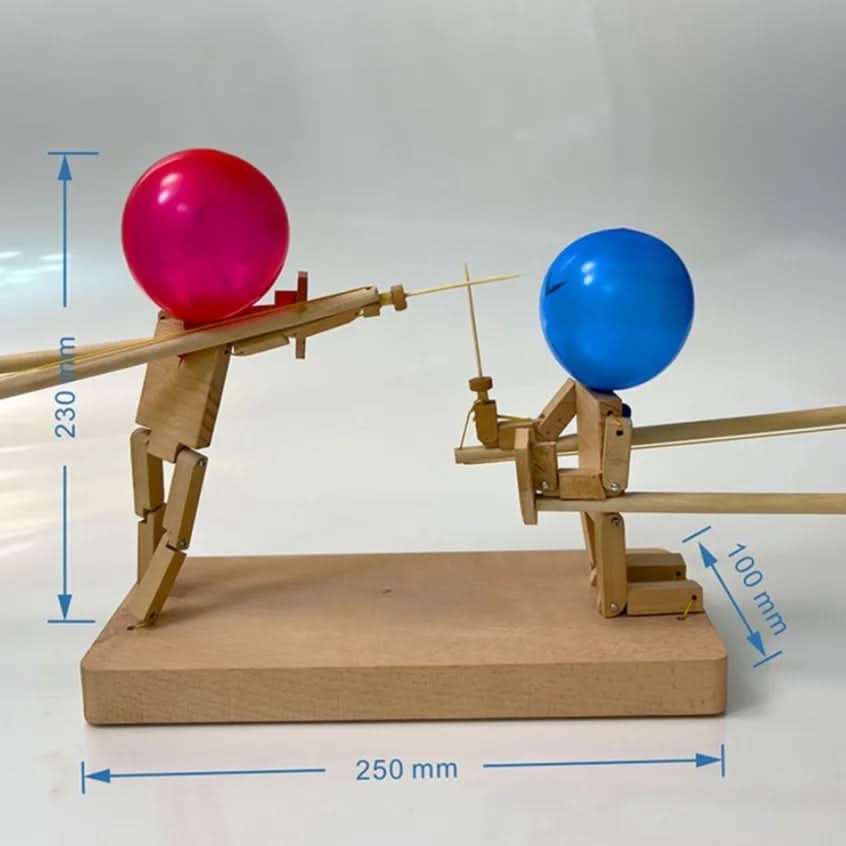 Balloon Duel Game Set Bamboo Swords & Cannons