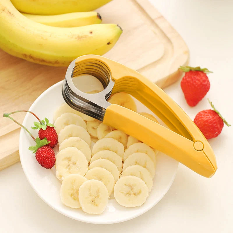 Banana Slicer 304 Stainless Steel Blade Ergonomic Handle