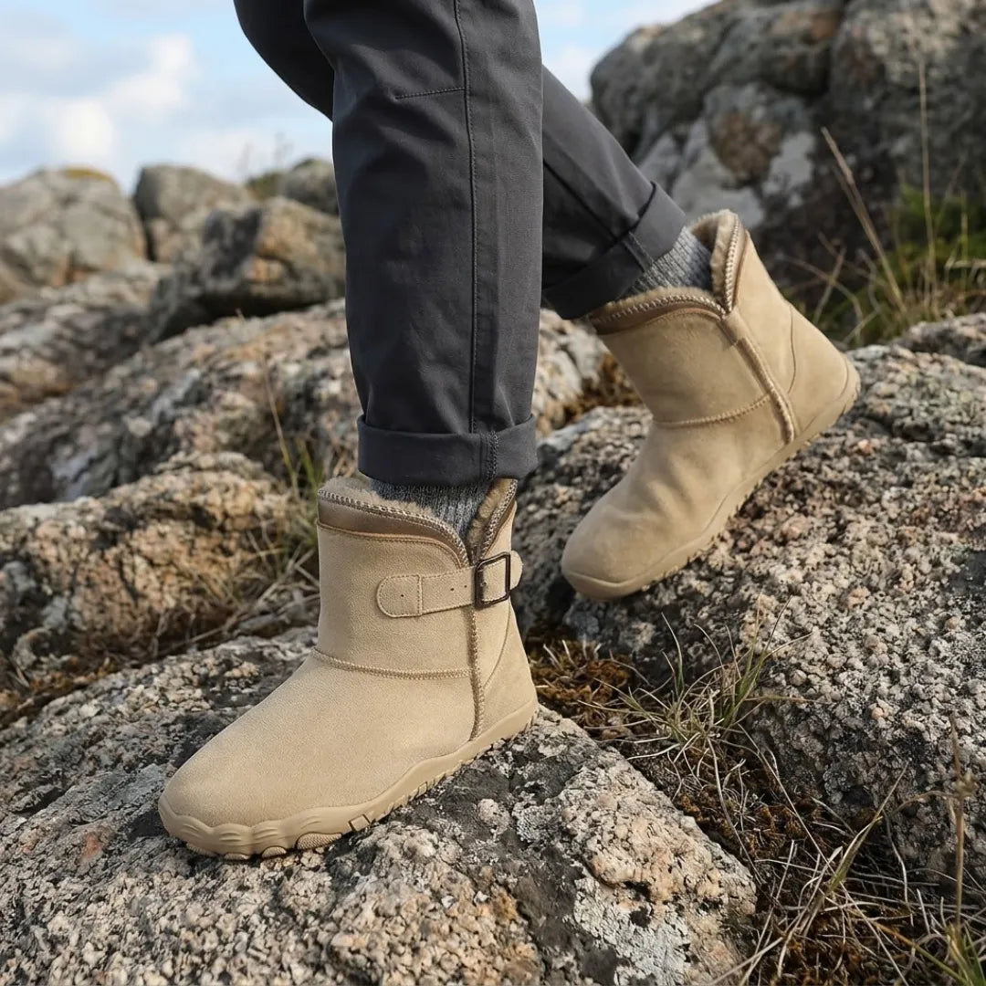Barefoot Boots Waterproof Warm Lining Non-Slip Outsole