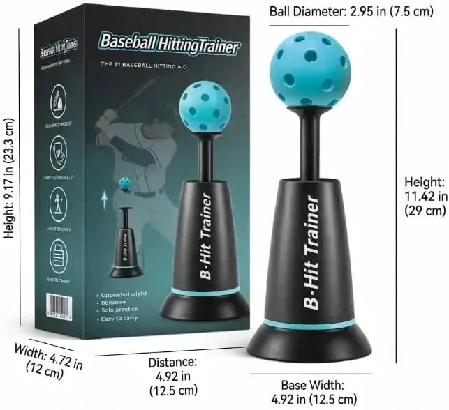 Baseball Swing Trainer Portable Weighted Base for Solo Practice