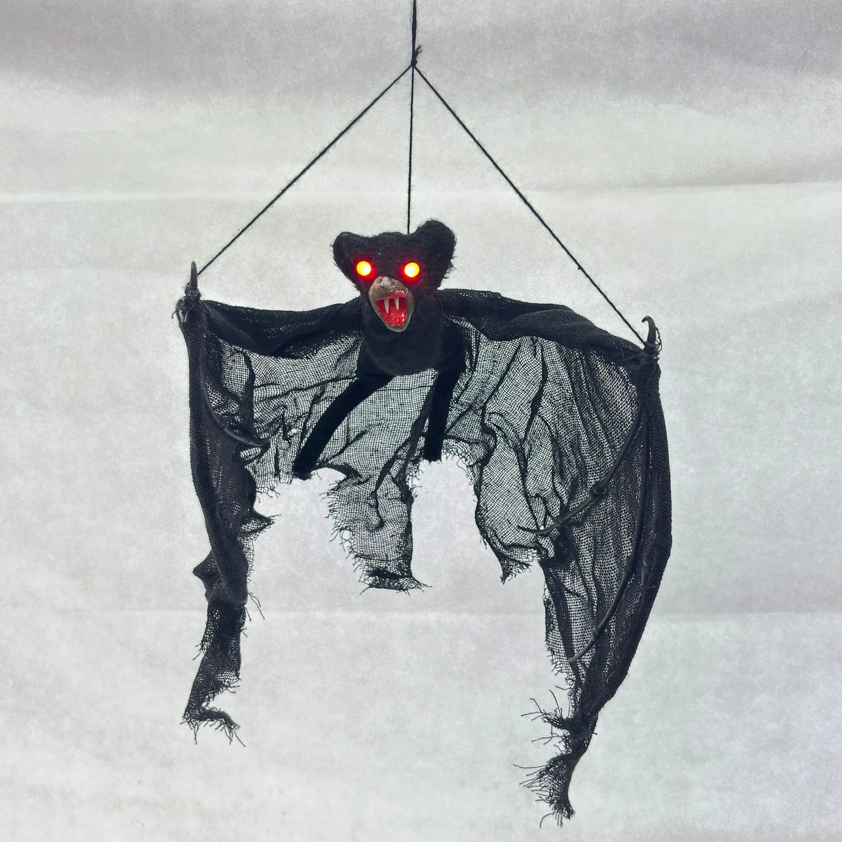 Bat Decoration Glowing Red Eyes Lightweight Easy To Hang