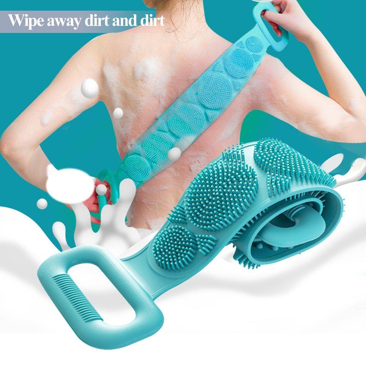 Bath Body Brush Double-Sided Silicone Cleansing & Massage