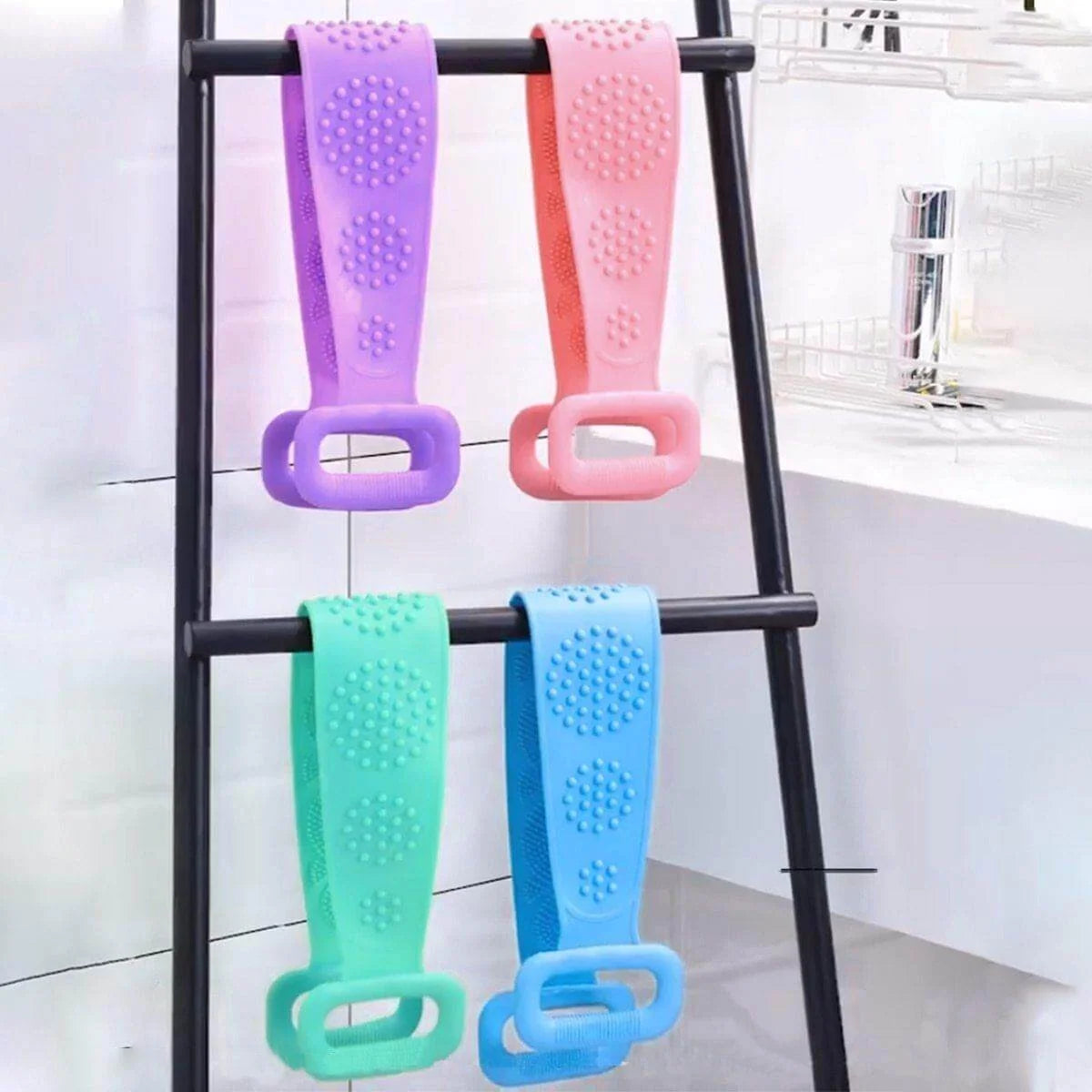 Bath Body Brush Double-Sided Silicone Cleansing & Massage