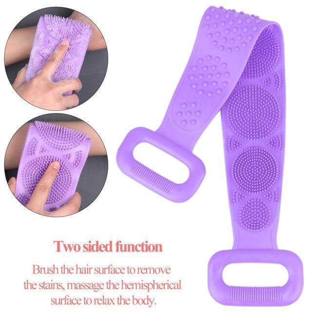 Bath Body Brush Double-Sided Silicone Cleansing & Massage
