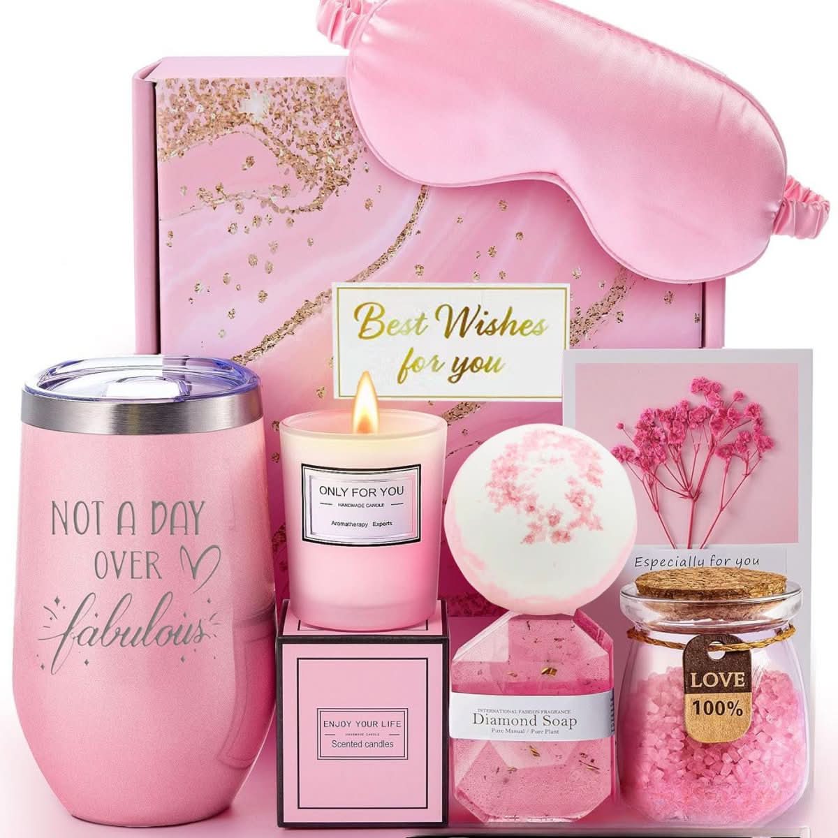 Bath Gift Set Aromatherapy Metal Gift Basket