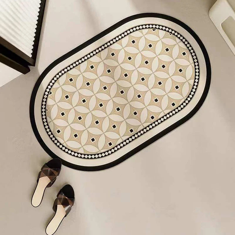 Bath Mat Absorbent Quick-Drying Non-Slip Machine-Washable