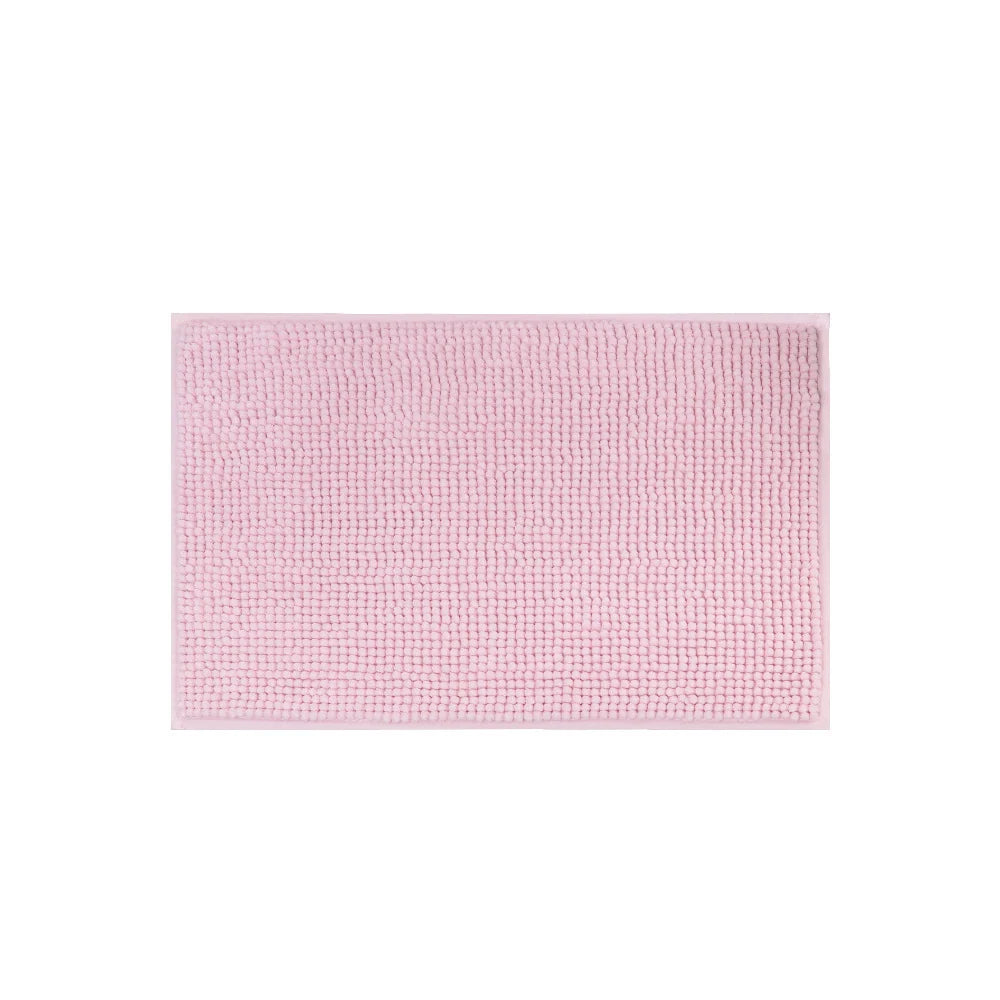 Bath Mat Chenille Absorbent Non-Slip Backing