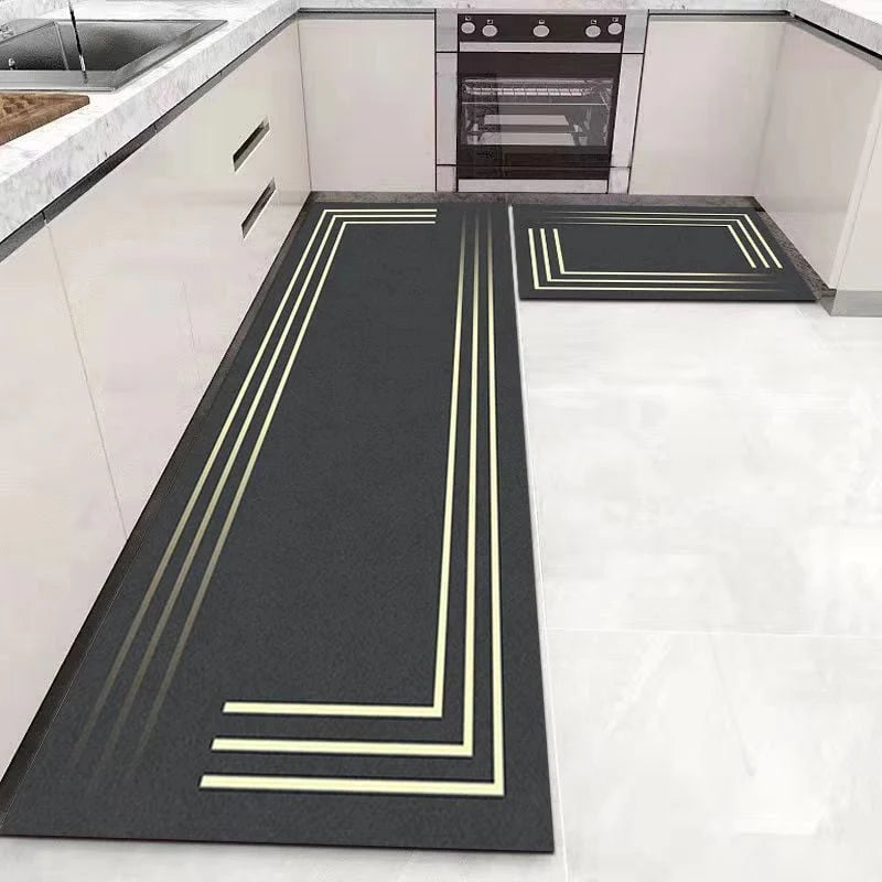 Bath Mat Microfiber Absorbent Non-Slip Backing