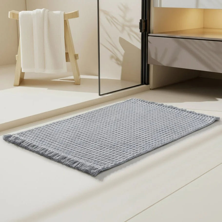 Bath Mat Microfiber Absorbent Non-Slip Backing