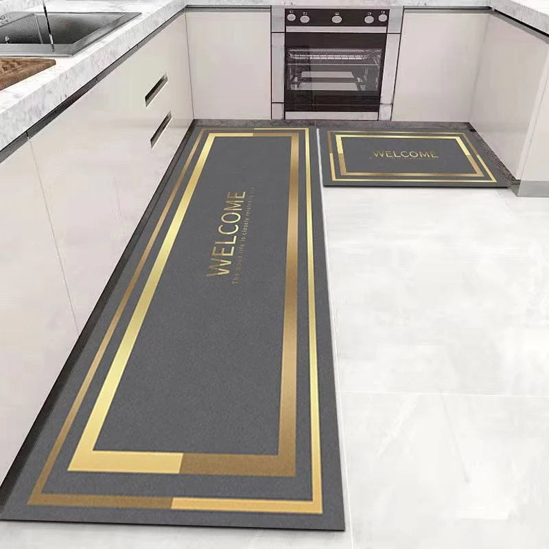 Bath Mat Microfiber Absorbent Non-Slip Backing