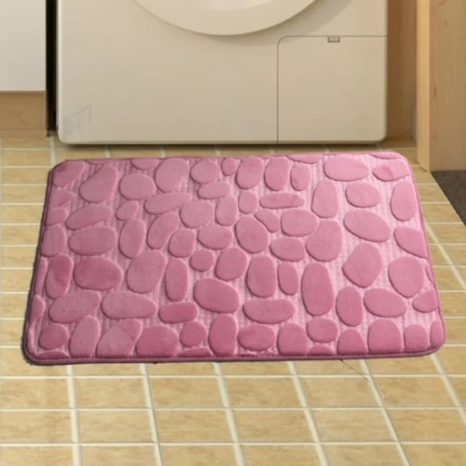 Bath Mat Microfiber Fast-Absorbing Non-Slip Washable
