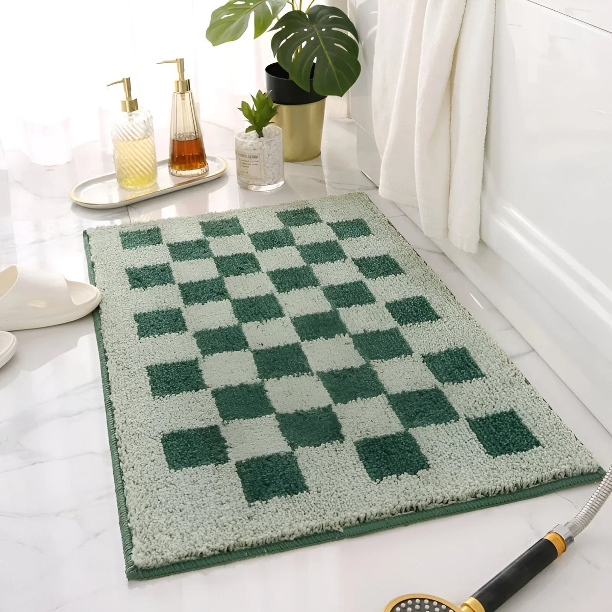 Bath Mat Microfiber Quick-Dry Machine Washable
