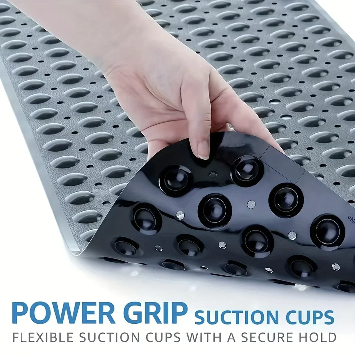Bath Mat Non-Slip Suction Cups Extra Long