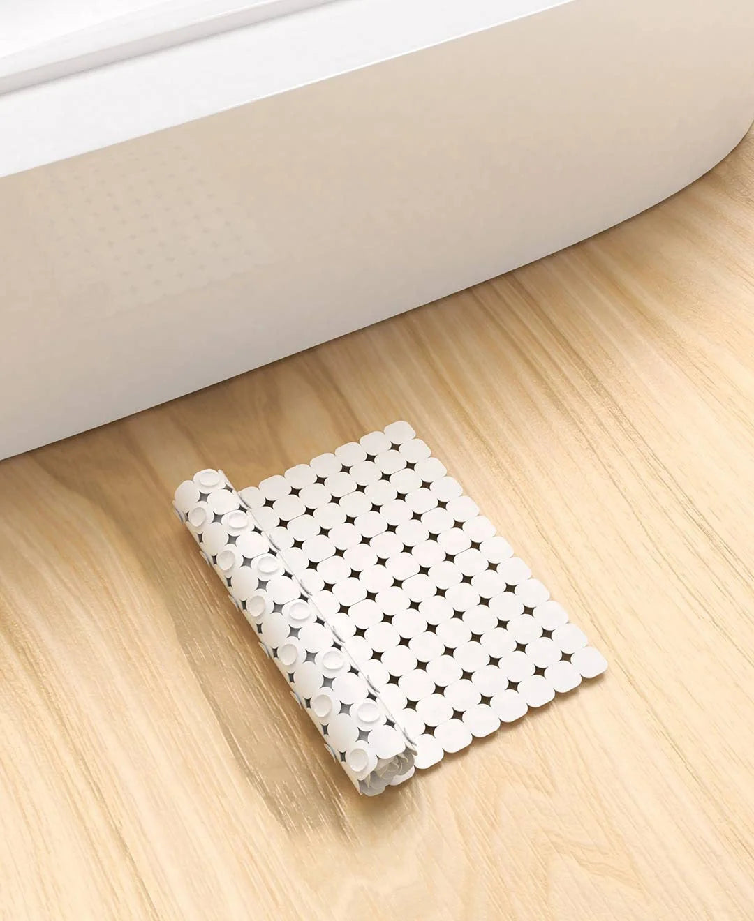 Bath Mat Non-Slip Suction Cups Fast-Draining Slots