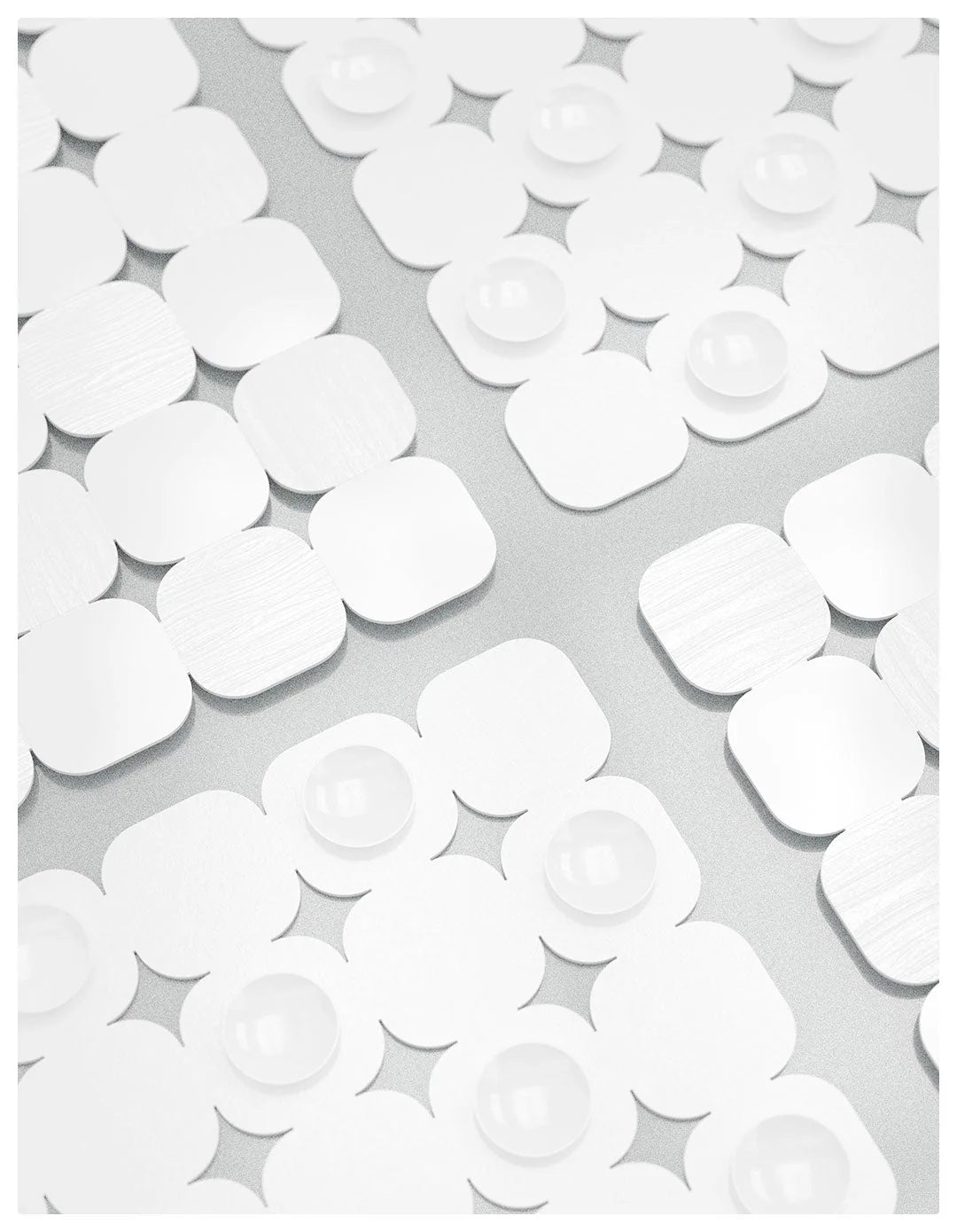 Bath Mat Non-Slip Suction Cups Fast-Draining Slots