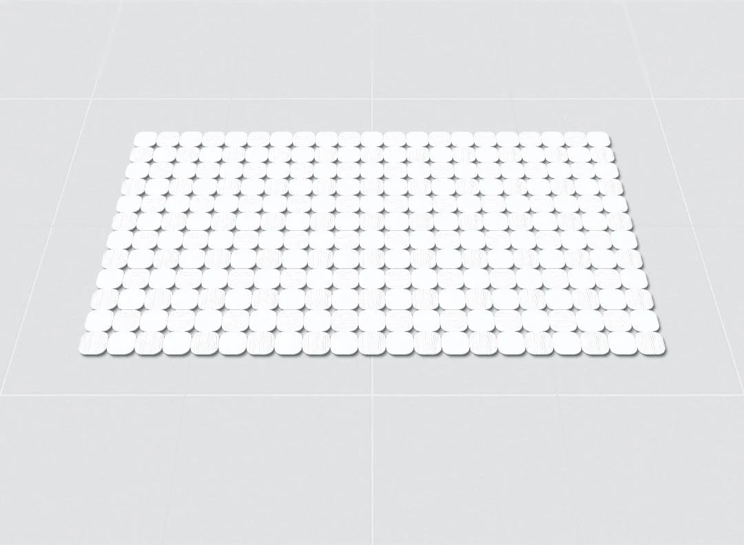 Bath Mat Non-Slip Suction Cups Fast-Draining Slots