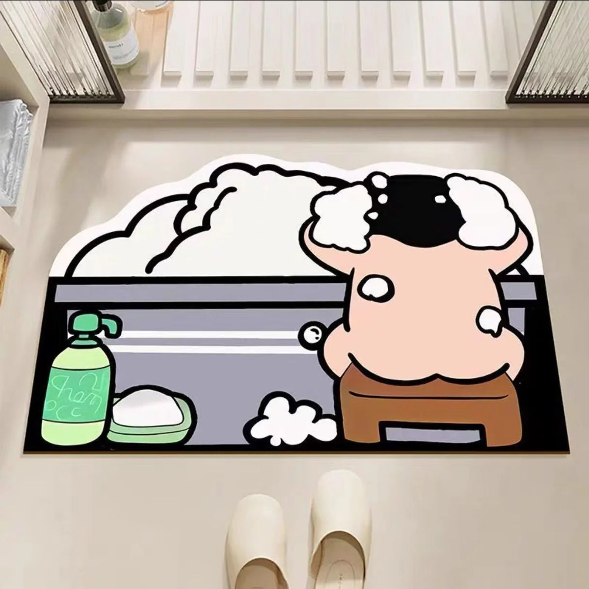 Bath Mat Plush Absorbent Non-Slip Machine Washable