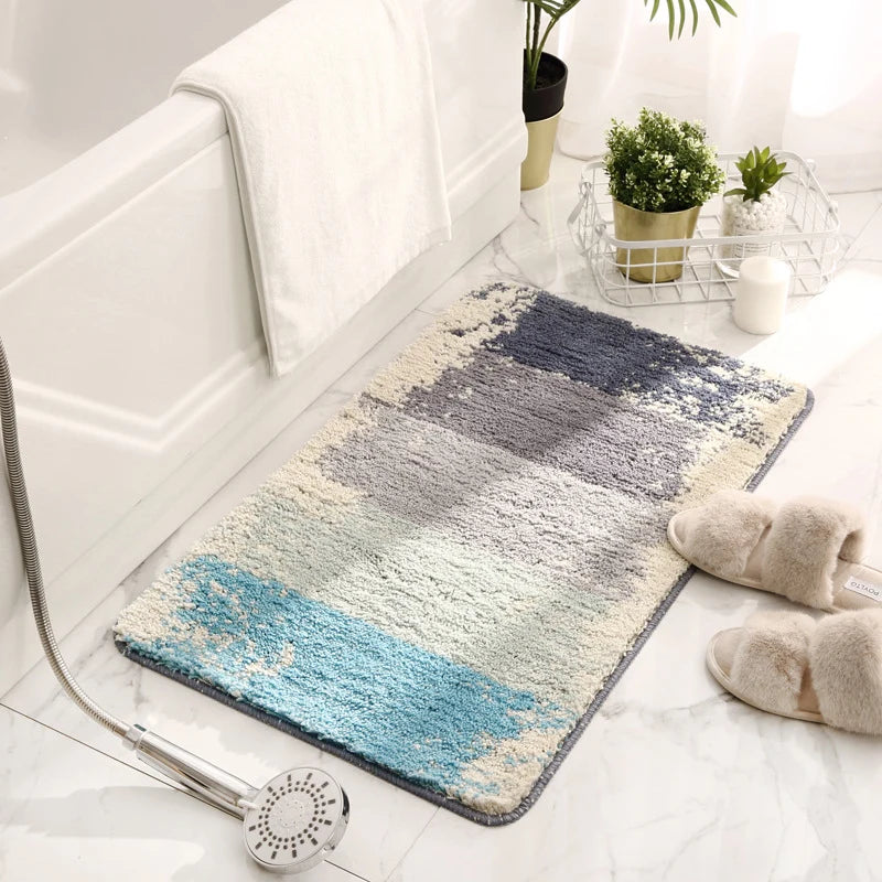 Bath Mat Plush Absorbent Non-Slip Machine-Washable