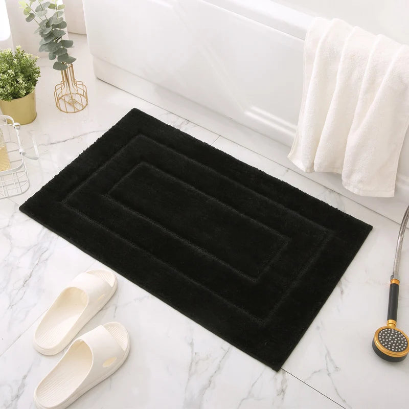 Bath Mat Plush Microfiber Absorbent Non-Slip Machine Washable