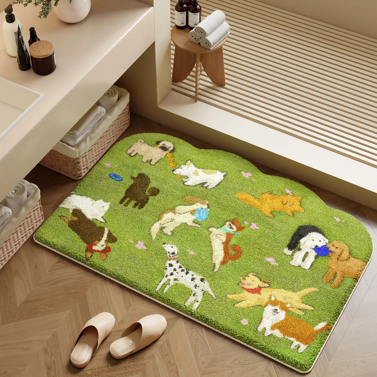 Bath Mat Plush Non-Slip Machine Washable
