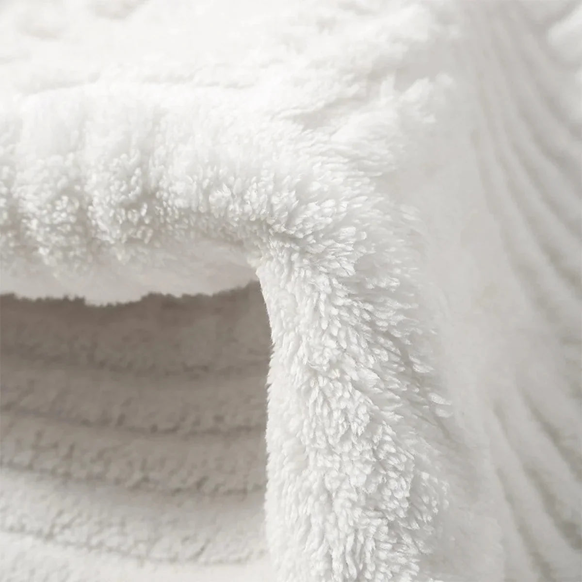 Bath Mat Thick Absorbent Non-Slip Striped Design