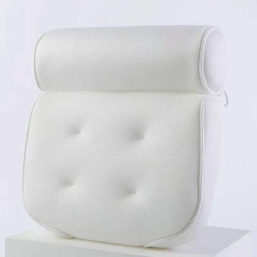 Bath Pillow Ergonomic 4D Air Mesh Neck & Shoulder Support