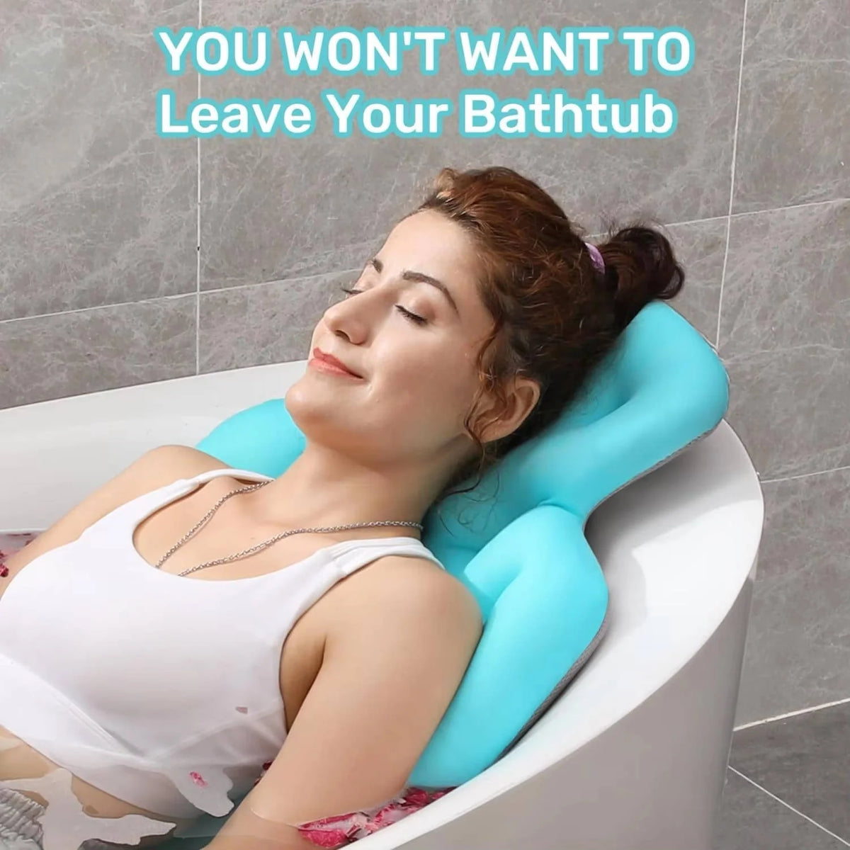 Bath Pillow Full-Body Breathable Mesh Non-Slip Suction Cups