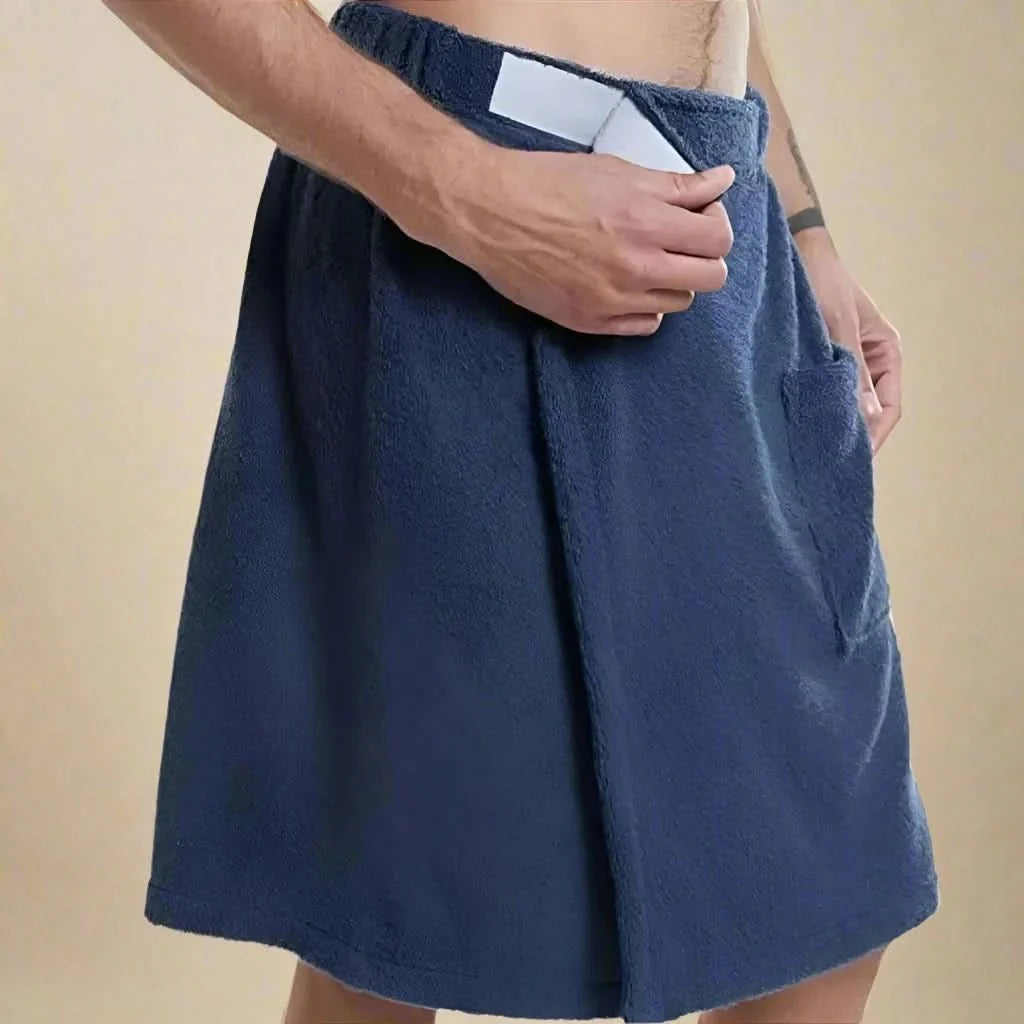 Bath Towel Wrap Coral Fleece Quick-Drying Elastic Waistband