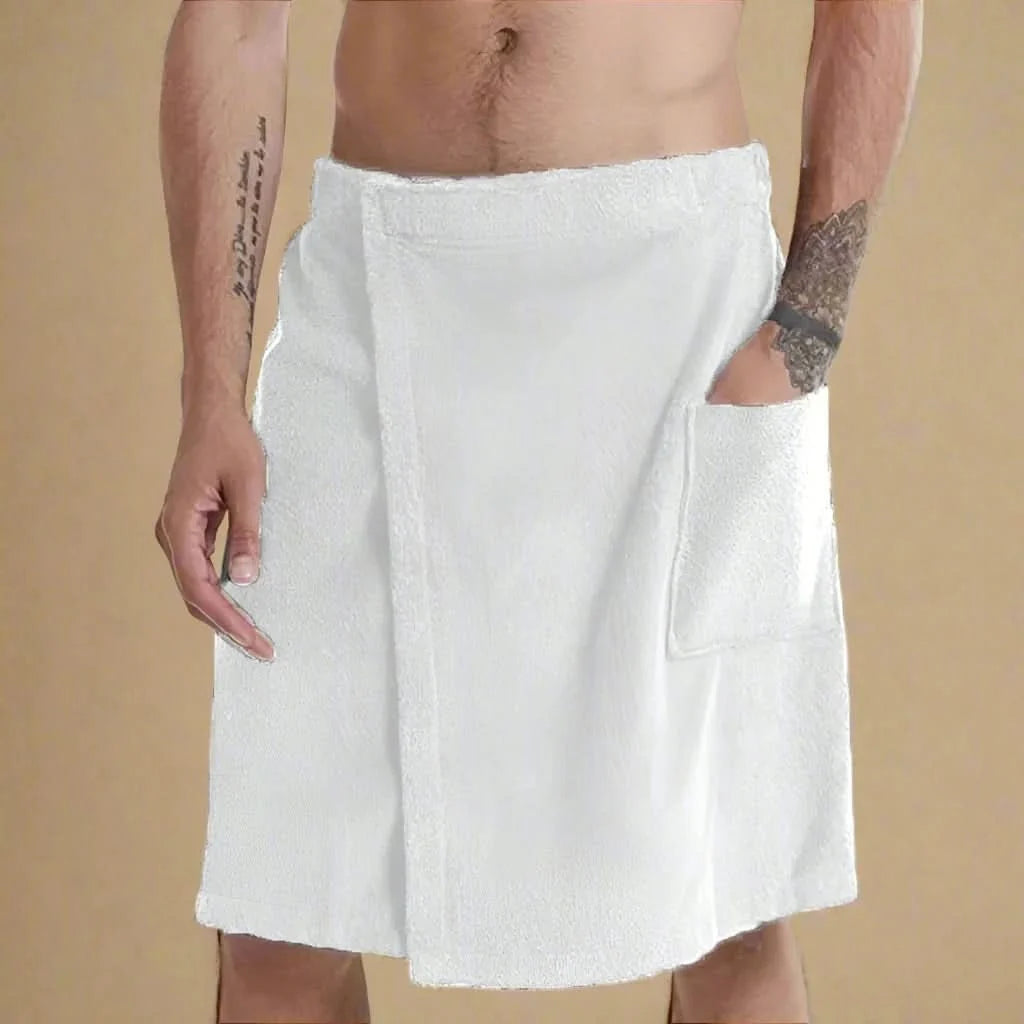 Bath Towel Wrap Coral Fleece Quick-Drying Elastic Waistband