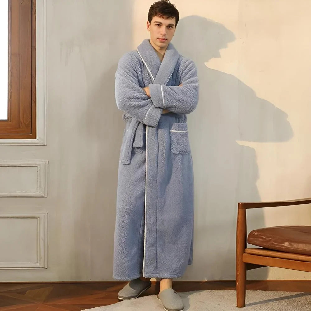 Bathrobe Soft Fleece Cozy Warmth in Pastel Colors