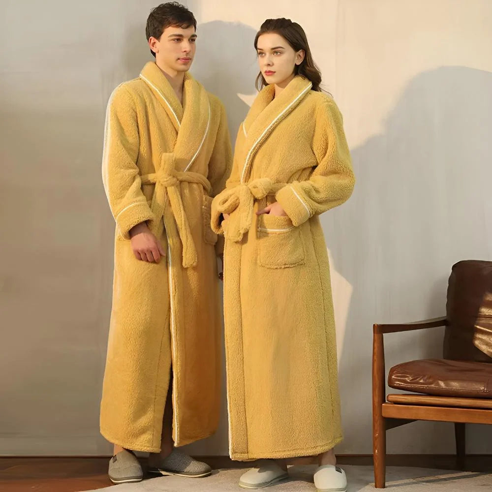Bathrobe Soft Fleece Cozy Warmth in Pastel Colors