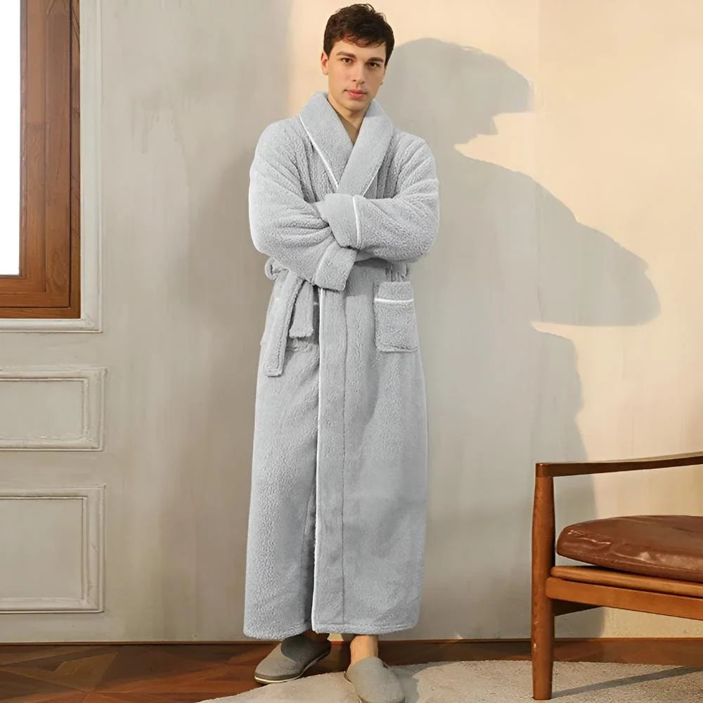 Bathrobe Soft Fleece Cozy Warmth in Pastel Colors