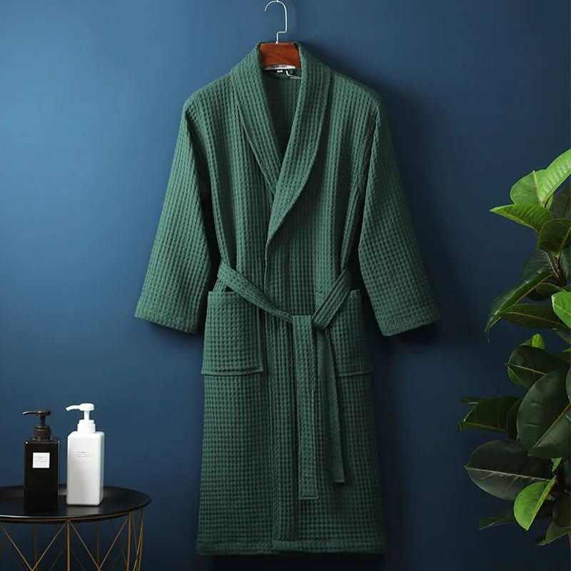 Bathrobe Waffle Texture Lightweight & Absorbent