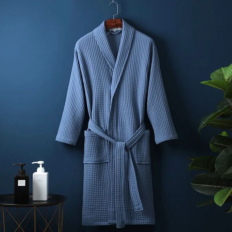 Bathrobe Waffle Texture Lightweight & Absorbent