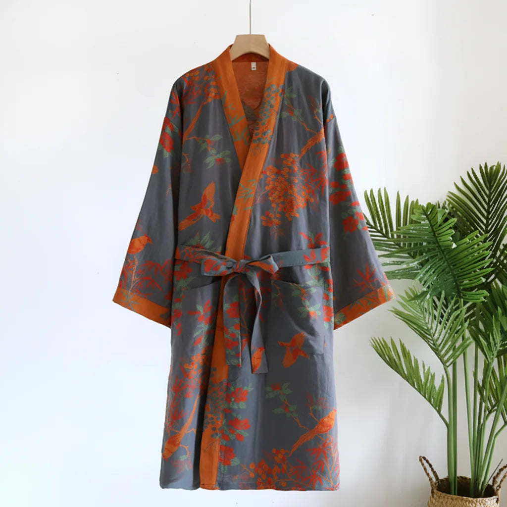 Bathrobe Waffle Weave Quick-Dry & Packable