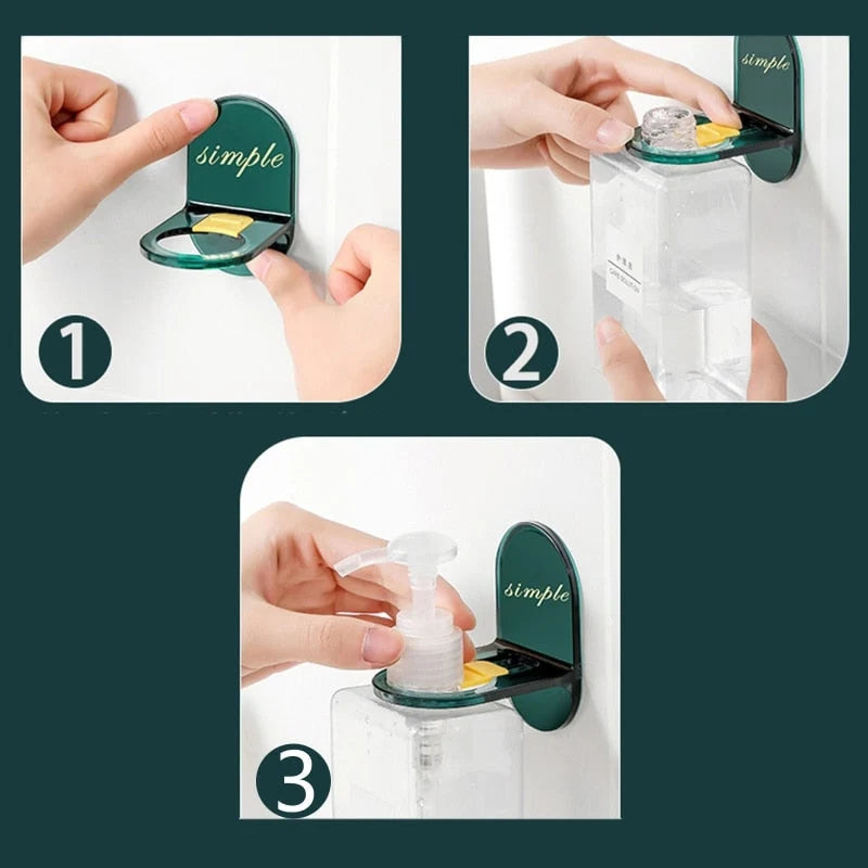 Bathroom Bottle Holder Self-Adhesive Waterproof Space-Saving