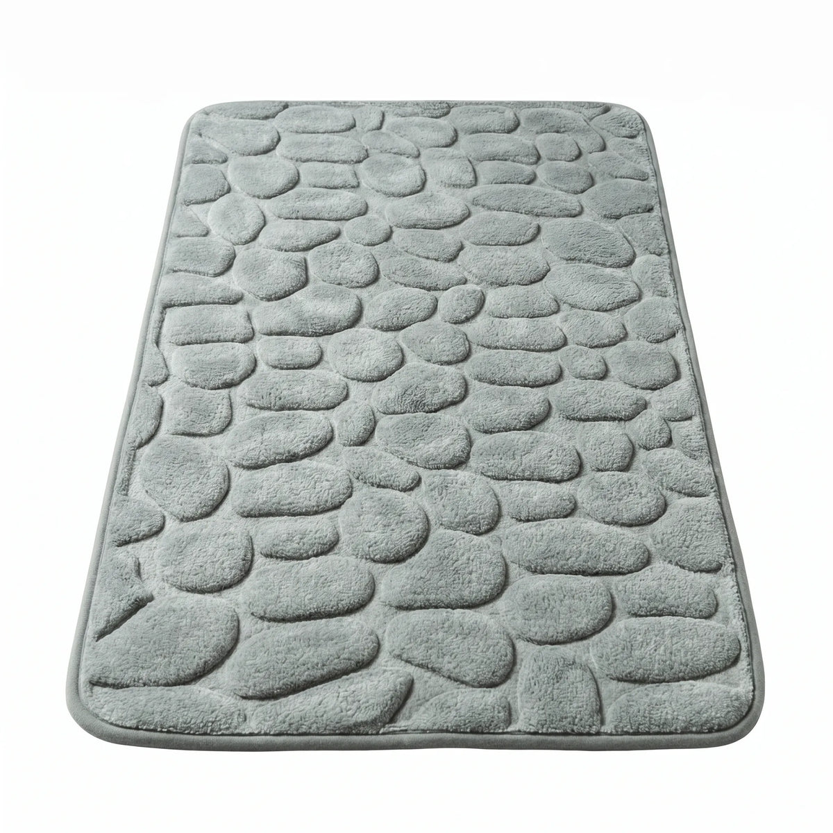 Bathroom Mat Absorbent Quick-Dry Slip-Resistant Pebble Texture