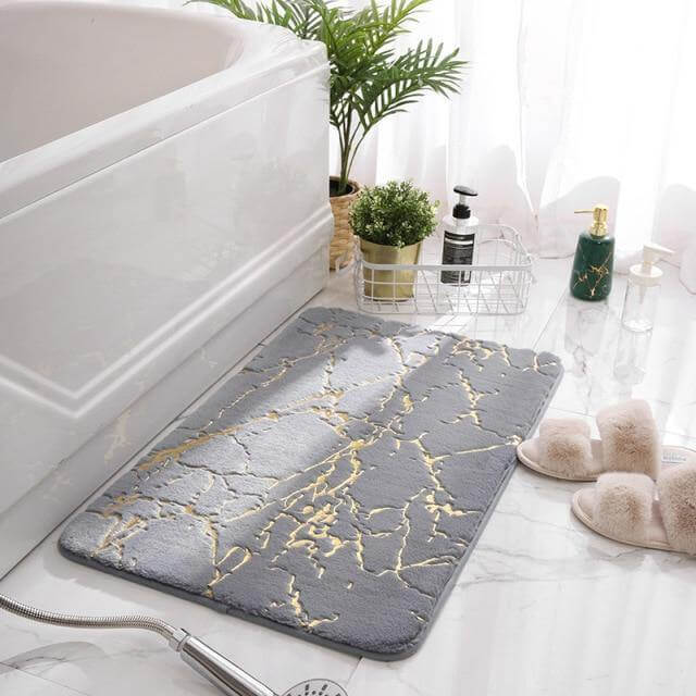 Bathroom Mat Plush Absorbent Non-Slip Backing